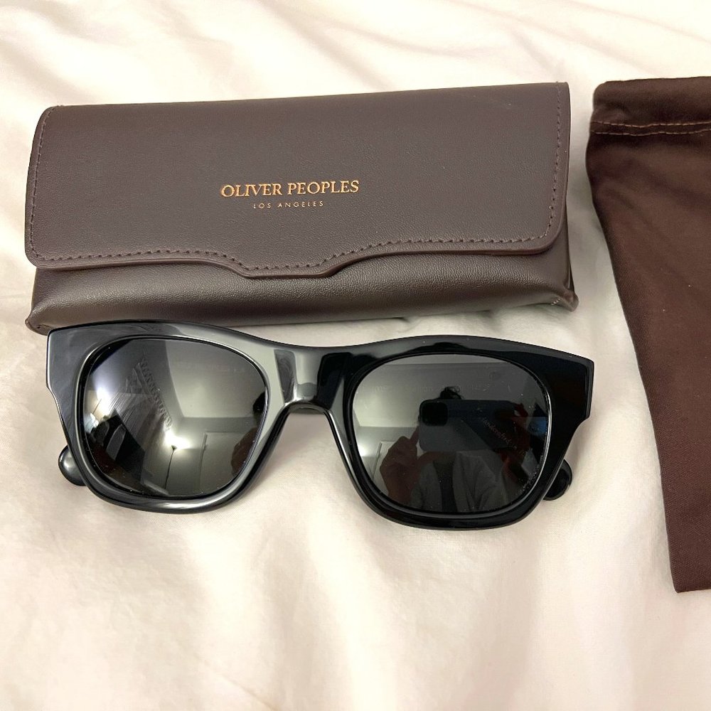 Oliver Peoples KEENAN Wayfarer Polarized Sunglasses